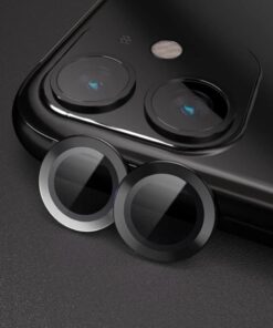 İphone 11/12 / 12 Mini Kamera Metal Lens Koruyucu SİYAH