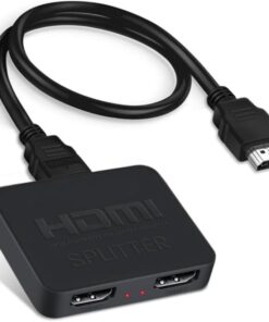 1mt HDMİ Kablolu 2in1 Çift Yönlü HDMI Switch Adaptör, 4K 60Hz, Çift Ekran Bağlantılı Çevirici