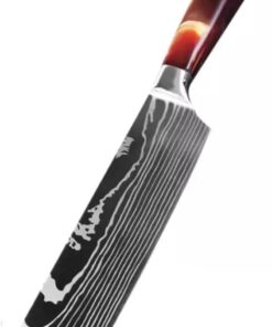 Nakiri Şef Bıçağı (Kırmızı Reçine Saplı)