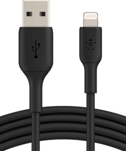 Lightning Kablosu (iPhone, iPad, AirPod'lar için Boost Charge Lightning - USB Kablosu) MFi Sertifikalı iPhone Şarj Kablosu (1 m, Siyah)