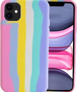 Renkli Desenli Kılıf IPhone 12 Pro Max İle Uyumlu Baskılı Kılıf Kadife İç Yüzey Leke Tutmaz Silinebilir Dizayn Renkli Baskılı Desenli Taribo Kılıf Candy