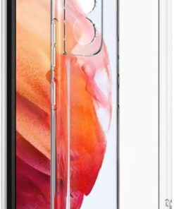 SAMSUNG ile uyumlu Tam Korumalı Telefonunuzun Görünmesini Sağlayıp Telefonunuzun Kendi Güzelliğini Ön Plana Çıkaran Şarj Bölümü Tıpalı Koruma Sağlayan Şeffaf Silikon Telefon Kılıfı B (A10 S)