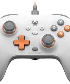 Xbox Series X|S, Xbox One ve Windows 10/11 için T7 kablolu oyun kumandası, tak ve çalıştır oyun oyun oyun pedi, Hall efektli Joysticks/Hall Trigger, 3,5 mm ses jakı - beyaz