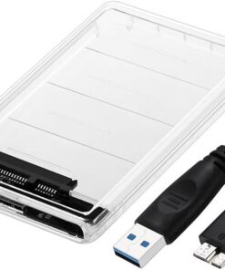 6642 2.5" USB 3.0 Harici SSD Harddisk Şeffaf Taşınabilir HDD Sata Kutusu USB 3.0 İLE 5 Gbps a Kadar Veri Aktarımı USB 2.0 or 1.1DESTEKLİ Tak-Çalıştır Led Işıklı 4TB (4000GB) Destekli