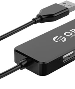 USB-A Hub 4 Ports USB 2.0 Siyah