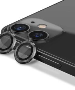 Apple iPhone 14/14 Plus Kolay Kurulum Safir Parmak İzi Bırakmayan Anti-Reflective Kamera Lens Koruyucu Black