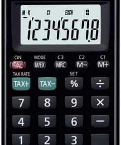SL-797TV-BK-W-DP Casio Pratik Hesap Makinesi Siyah