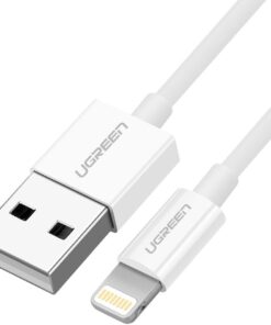 MFi Lisanslı USB-A & Lightning Şarj ve Data Kablosu, 2 Metre, Beyaz