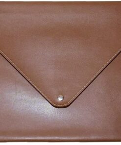 PU Deri A4 Dosya Klasörü Belge Tutucu Su Geçirmez Portföy Zarf Dosya Klasör Kılıf Çıtçıtlı Dosya 25,5X33,5 CM -TABA