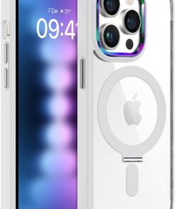 LABS iPhone 15 Pro Max İle Uyumlu BumperMag Kılıf (Beyaz)
