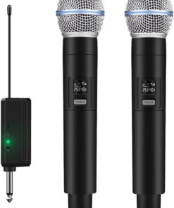 Kablosuz Karaoke Mikrofonu 6.35mm Amfi Hoparlör İçin 600 Hz ila 800 KHz Çok Amaçlı Tak ve Çalıştır Kablosuz Mikrofon Dış Mekan İçin WN06 (Ciftli-WN-06)