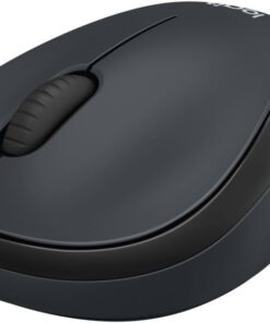 M220 Sessiz Kablosuz Mouse, PC, Mac, Dizüstü Bilgisayar için, USB Mini Alıcı ile 2.4GHz, 1000 DPI Optik, 18 Ay Pil Ömrü, Sağ ve Sol Elle Kullanıma Uygun, Siyah