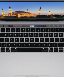 Macbook Pro 13 ve 16 inç TouchBar Modeli 2016-2020 Yılları (A1706)(A1707)(A1989)(A1990)(A2159) Model Kodları ile Uyumlu Silikon Klavye Koruyucu (Siyah)