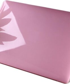 Macbook Air Kılıf 13 inç Parlak Kristal (Eski USB'li Model 2010-2017) A1369 A1466 ile Uyumlu Pembe