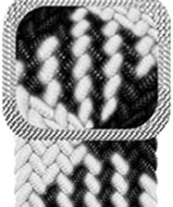 Amazfit GTR 3 için Kordon Braided Loop Band Siyah Beyaz [GTR 3 ile Uyumlu Kordon - Siyah - Beyaz]