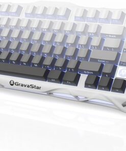 Mercury K1 RGB Kablosuz Mekanik Gaming Klavye, Alüminyum Çerçeveli, İngilizce Q, Beyaz