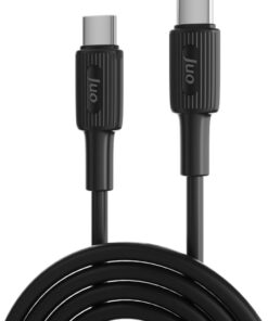 60W USB Type-C to Type-C Silikon Hızlı Şarj ve Data Kablosu Siyah 2 Metre