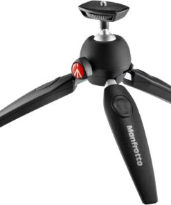 MTPIXIEVO-BK, PIXI EVO 2 segmentli mini tripod, aynasız kameralar için, kompakt sistem kameraları, DSLR'ler, video, uygun boyut, alüminyum, masa tripodu, siyah
