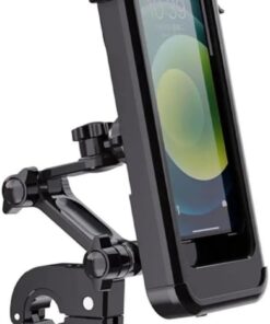 Kilit Mekanizmalı, 360° Dönebilen Su Geçirmez Bisiklet Scooter Motosiklet Telefon Tutucu (GİDON)