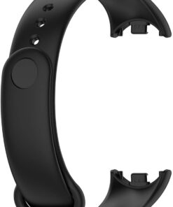 Xiaomi Mi Band 8 için Silikon Kordon Siyah [Mi Band 8 ile Uyumlu Kordon - Siyah]