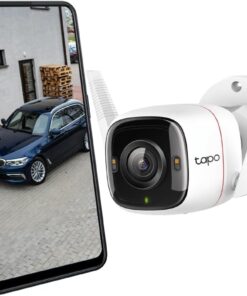 Tapo C320WS, 2K 4MP Dış Mekan Wi-Fi/Ethernet Güvenlik Kamerası, Hareket Algılama, IP66 Su Geçirmez, 30m Starlight Gece Görüşü, Çift Yönlü Ses, Bulut/Yerel Depolama, Sesli ve Işıklı Alarm