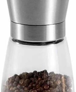 Tuz & Biber Değirmeni Çelik Kapak - Cam Hazne 13 cm (CSM-130)