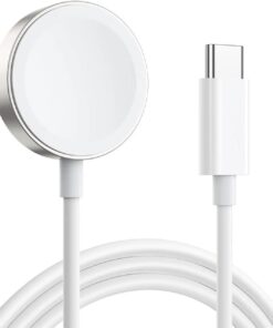 Apple Watch Ultra Masaüstü Manyetik Hızlı Şarj Aygıtı - Type-C Kablosu Beyaz