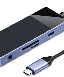 Type-C PD100W 4K 30Hz HDMI 3.5mm Jak SD TF Kart Okuyucu 3 USB Portlu Hub Çoklayıcı