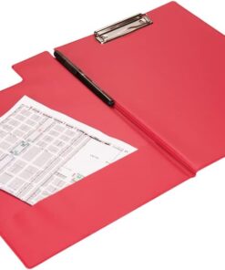 333K A4 Pvc Kapaklı Sekreter Tablası,Sekreterlik,Sekreter Bloknot,A4 Kapaklı Sekreterlik,Kırmızı
