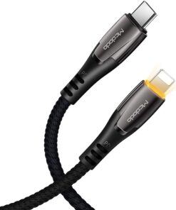 Type-C PD 36W Data Şarj Kablosu 1.8M Siyah iPhone Uyumlu