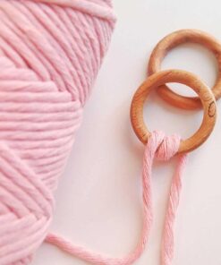 Marifetlerim - Pembe Büklüm Makrome ipi 4 mm 250 Gram