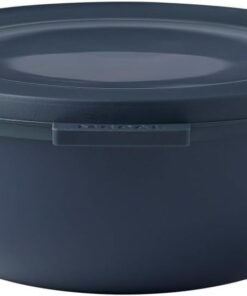 - Multi Bowl Cirqula Round - Kapaklı Saklama Kabı - Buzdolabı için hava geçirmez saklama kutusu ve mikrodalga fırın kabı olarak uygundur - 750 ml - Nordic Denim