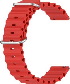 Huawei Watch GT4 46mm için Kordon Ocean Band [Watch GT4 46mm ile Uyumlu Kordon - Kırmızı]