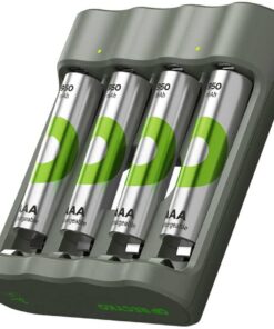 B441 USB Pil Şarj Cihazı 4 Adet 950mAh AAA İnce Pilli Set