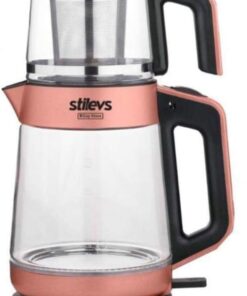 SIH-30551 Biçay Glass 1650 W Cam Elektrikli Çay Makinesi Rose