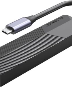 Type-C Bağlantılı PD55W 2 USB Portlu HDMI Type-C TF/SD Docking Station Siyah