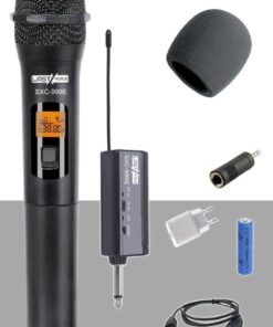 SXC-999E Şarjlı Telsiz Kablosuz EL Mikrofonu