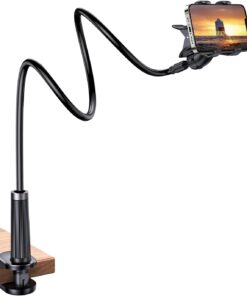 Flexible Esnek Yatak Masa Telefon Tutucu Siyah 90 cm