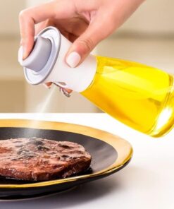 Zeytinyağı Cam Sprey Şişesi Sirke Yağ Püskürtücü Barbekü Sosu Yağdanlık 220ml (Cam)