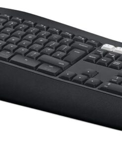 MK850 Kablosuz Performans Klavye Mouse Seti, Avuç İçi Destekli Klavye, Kıvrımlı Mouse, Çoklu Cihaz Özelliği, 10 m Kullanım Mesafesi, Tam Boyutlu Sessiz Türkçe Q Klavye, Siyah