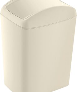 Soft Çöp Kutusu Döner Kapak Latte 10 LT - LATTE, Çok Amaçlı Döner Kapaklı Çöp Kovası