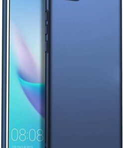 Y6 2018 Uyumlu Sert Rubber Silikon Kılıf (Mavi)