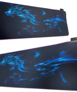 80x30cm Büyük Boy Xxl Resimli Desenli Mousepad Rgb Led Işıklı Gaming Gamer Oyuncu Mouse Pad (EJDERHA)