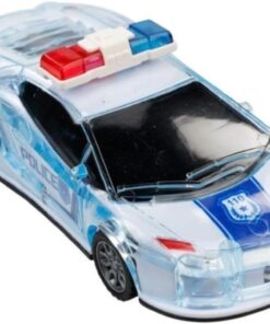 Ithalat Beyaz Can Oyuncak Sürtmeli Pilli Sesli Işıklı Polis Arabası