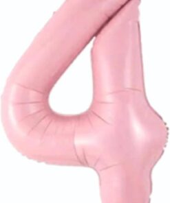 Açık Pembe Renk Rakam Folyo Balon 80 cm