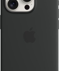 iPhone 15 Pro için MagSafe özellikli Silikon Kılıf - Siyah ​​​​​​​