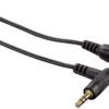 3.5mm - 3.5mm, Stereo Siyah Altın Uç Açılı 0.75m