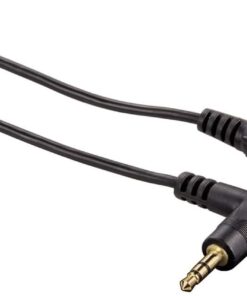 3.5mm - 3.5mm, Stereo Siyah Altın Uç Açılı 0.75m