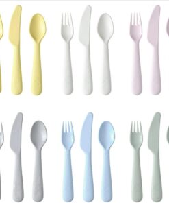 IKEA KALAS — Çocuk çatal bıçak takımı 18 parça BPA içermeyen mikrodalga fırın ve bulaşık makinesinde yıkanabilir — 704.613.85