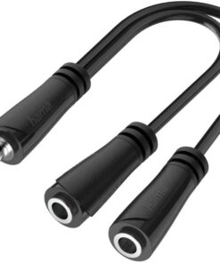 Adaptör 3.5mm Stereo Fiş - 2x3.5mm Soket Stereo